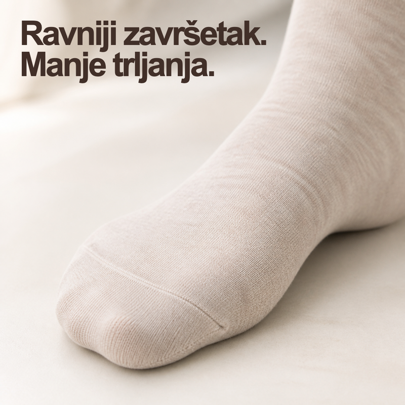 Load image into Gallery viewer, Ravni završetak bež Dr. Füss čarapa kod prstiju