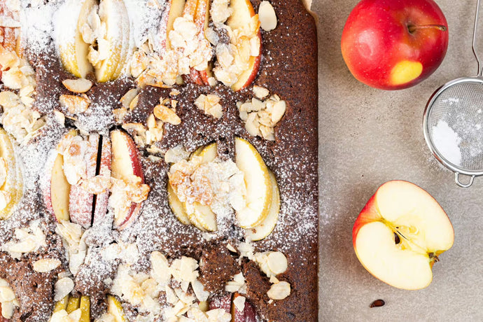 Sunken chocolate apple pie