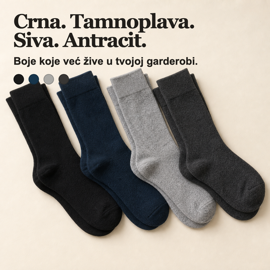 Dr. Füss čarape u crnoj, tamnoplavoj, sivoj i antracit boji