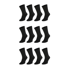 12 and 24 pack of Diabetic socks by Dr.Füss (Black)