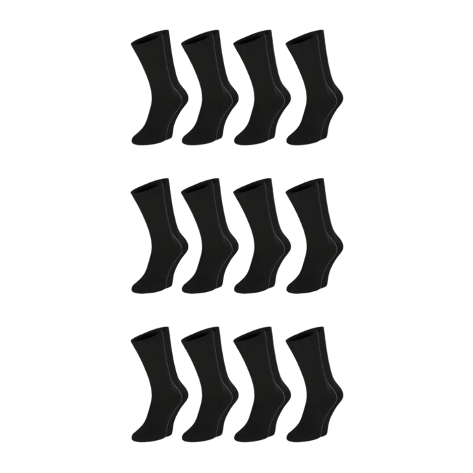 12 and 24 pack of Diabetic socks by Dr.Füss (Black)