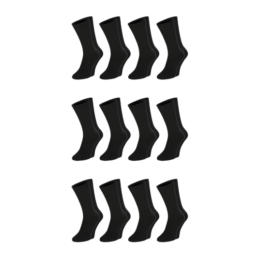 12 and 24 pack of Diabetic socks by Dr.Füss (Black)