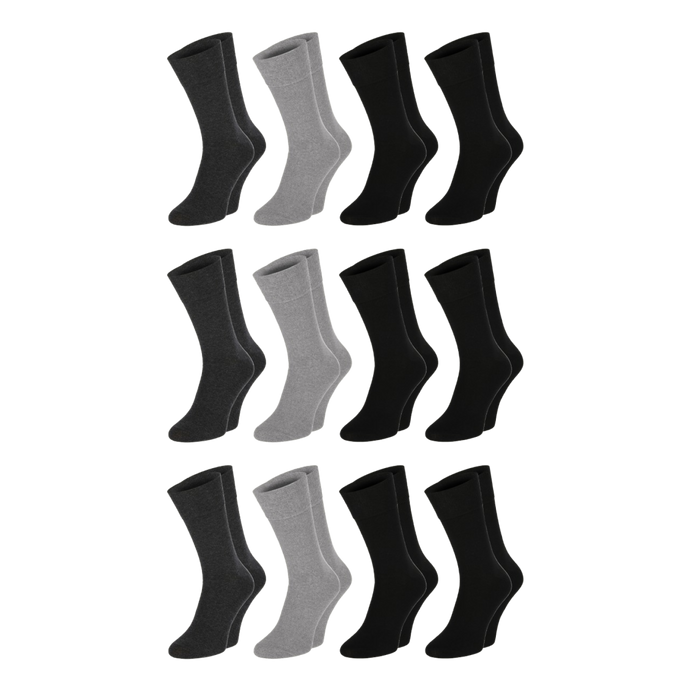 12 and 24 pack of Diabetic socks by Dr.Füss in 4 colors