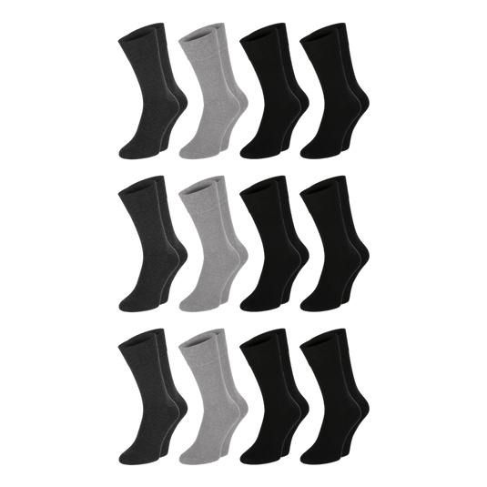 12 and 24 pack of Diabetic socks by Dr.Füss in 4 colors