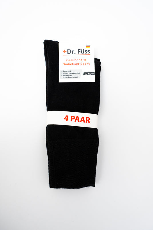 4-pack of Diabetic socks by Dr.Füss in 4 colors