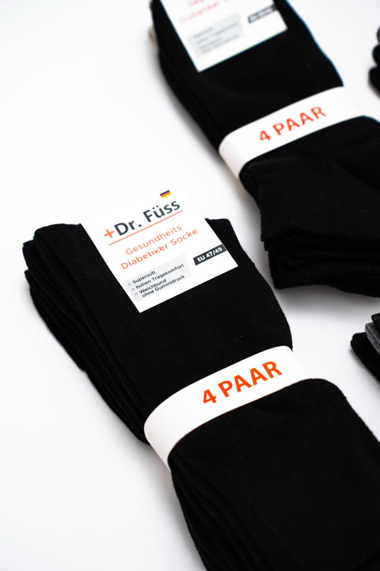 8-pack of Diabetic socks by Dr.Füss 4 colors