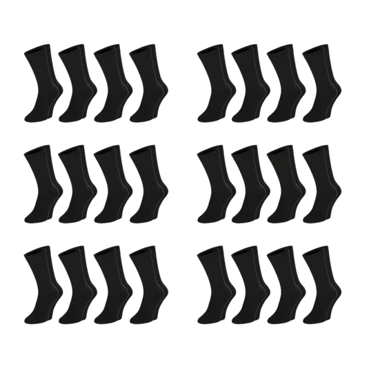 12 and 24 pack of Diabetic socks by Dr.Füss (Black)