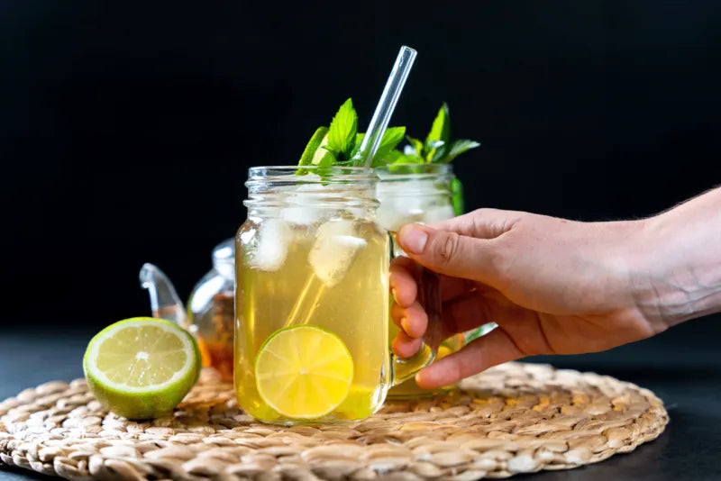Green iced tea with no added sugar