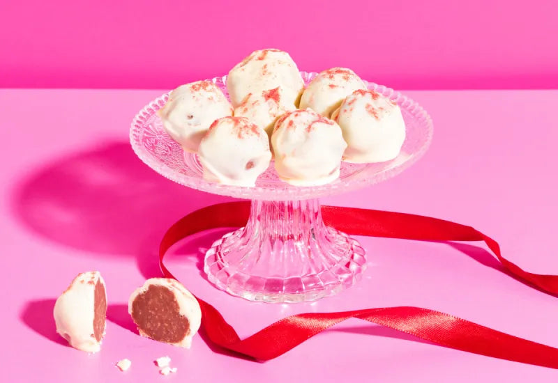 Chickpea pralines with white chocolate