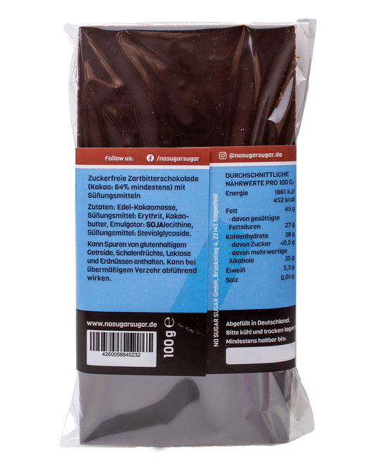 No Sugar Sugar Dark Chocolate