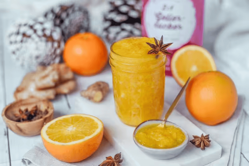 Orange marmalade with ginger
