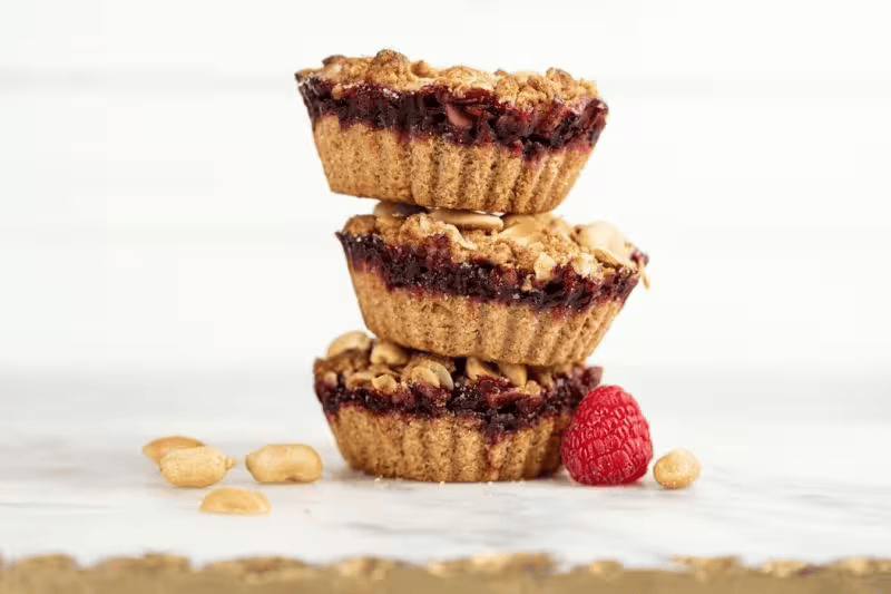 Peanut butter and jam cups