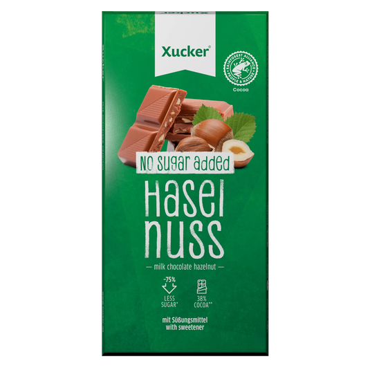 Xylitol milk chocolate with hazelnut