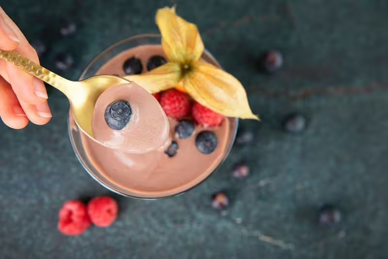 Vegan silken tofu chocolate pudding