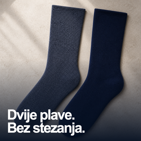 Dvije plave nijanse Dr. Füss čarapa bez stezanja