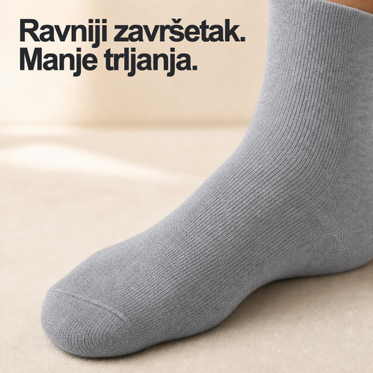 Ravniji završetak prstiju za manje trenja