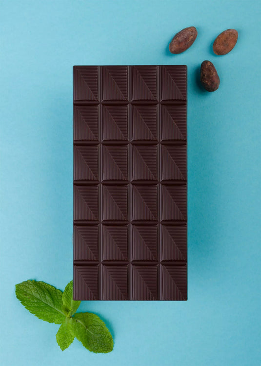 Vegan dark chocolate peppermint with xylitol