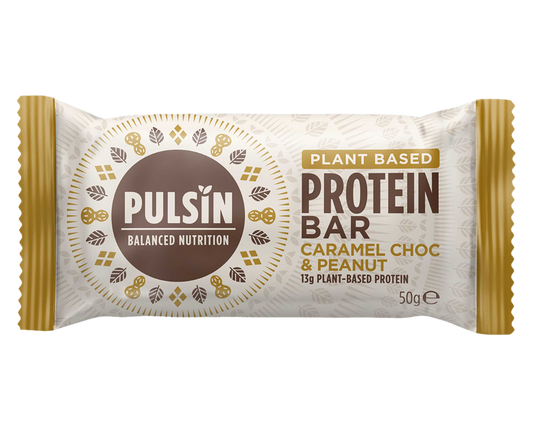 Pulsin Caramel Choc Peanut Protein Bar