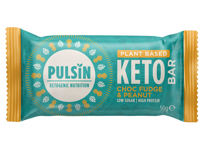 Pulsin Choc Fudge Peanut Keto Bar